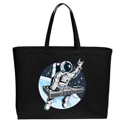 Space Astronaut Dj Disc Jockey Dancing Graphic Cool Designs Funny Gift Cotton Canvas Jumbo Tote