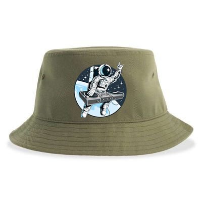 Space Astronaut Dj Disc Jockey Dancing Graphic Cool Designs Funny Gift Sustainable Bucket Hat