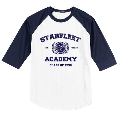 Starfleet Academy Distressed Baseball Sleeve Shirt