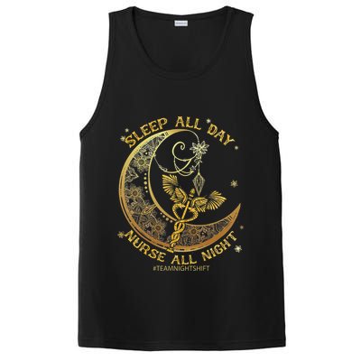 Sleep All Day Nurse All Night, Night Shift Nurses Gifts PosiCharge Competitor Tank