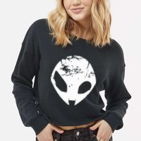 S1000rr Alien Double R Race Cropped Pullover Crew