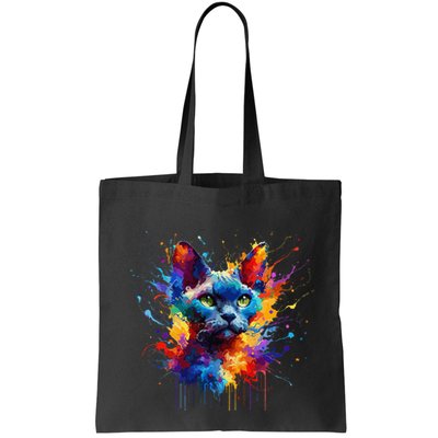 Splash Art Devon Rex Pixie Cats .Png Bag