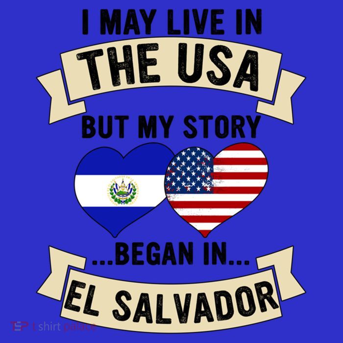 Salvadoran American Dad Mommy El Salvador Us Flag Heart Gift Tall T-Shirt