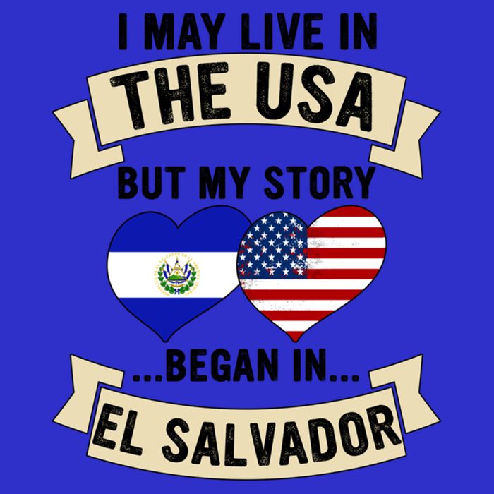 Salvadoran American Dad Mommy El Salvador Us Flag Heart Gift Bag