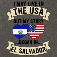 Salvadoran American Dad Mommy El Salvador Us Flag Heart Gift Cotton Canvas Backpack