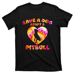 Save A Dog Adopt A Pitbull Cute Pittie Rescue Bully Owner T-Shirt