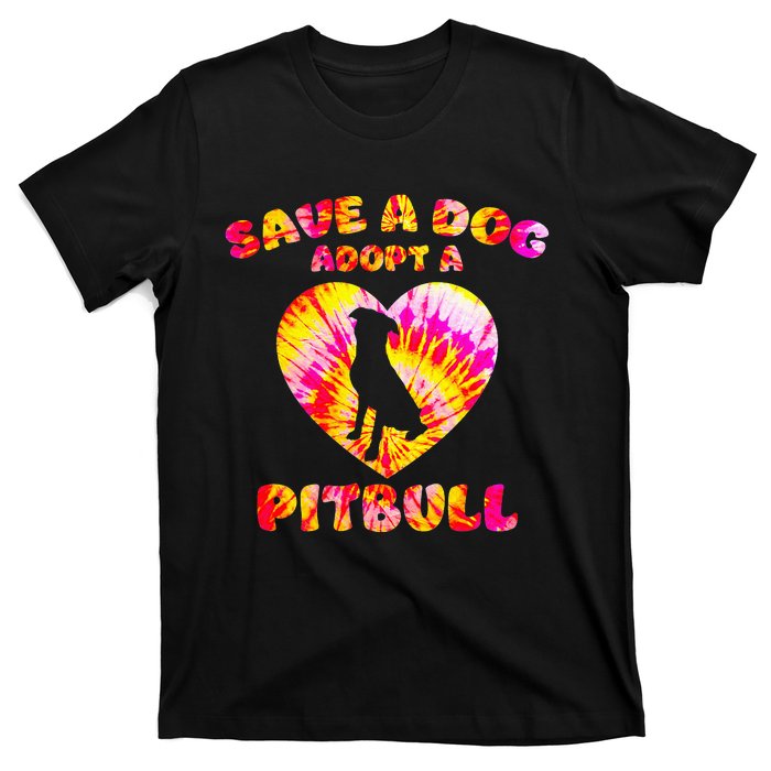 Save A Dog Adopt A Pitbull Cute Pittie Rescue Bully Owner T-Shirt