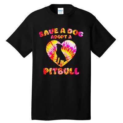 Save A Dog Adopt A Pitbull Cute Pittie Rescue Bully Owner Tall T-Shirt