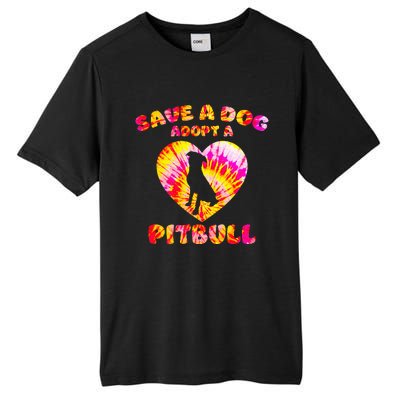 Save A Dog Adopt A Pitbull Cute Pittie Rescue Bully Owner Tall Fusion ChromaSoft Performance T-Shirt