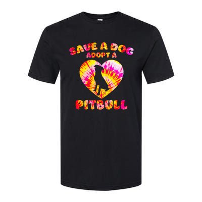 Save A Dog Adopt A Pitbull Cute Pittie Rescue Bully Owner Softstyle CVC T-Shirt