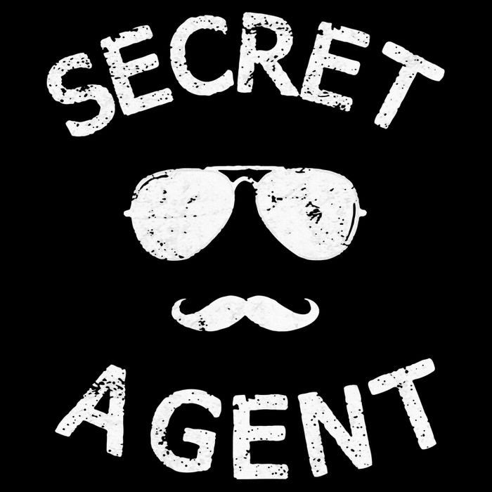 Secret Agent Distressed Halloween Funny Costume Spy Flat Bill Trucker Hat