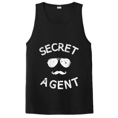 Secret Agent Distressed Halloween Funny Costume Spy PosiCharge Competitor Tank