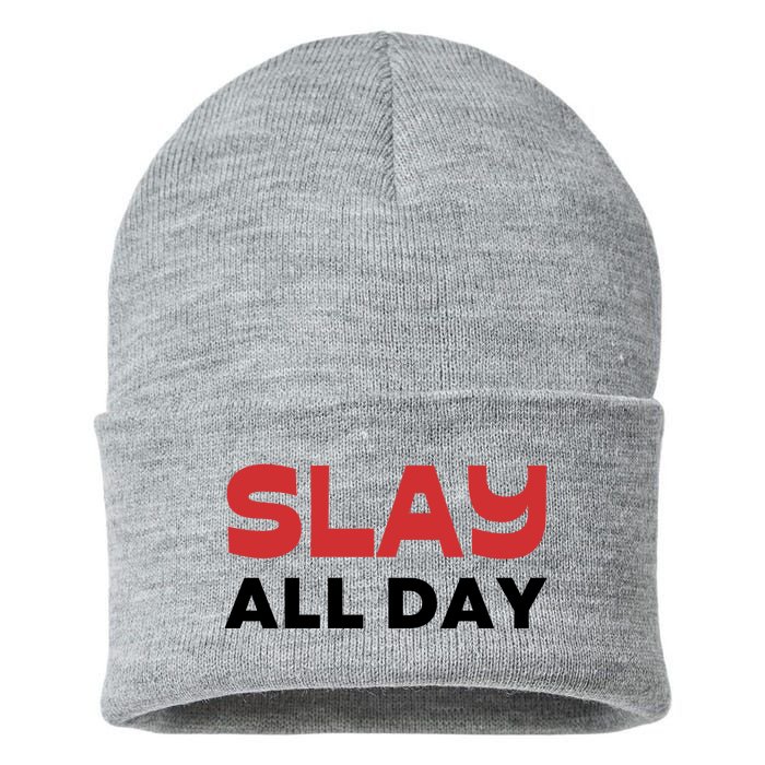 Slay All Day Sustainable Knit Beanie