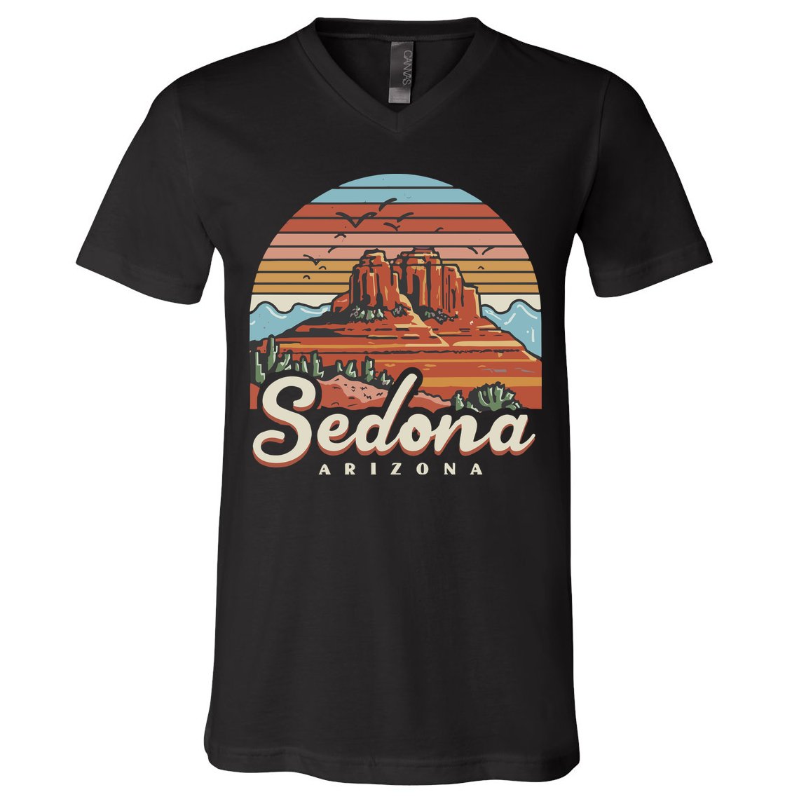 Sedona Arizona Desert V-Neck T-Shirt