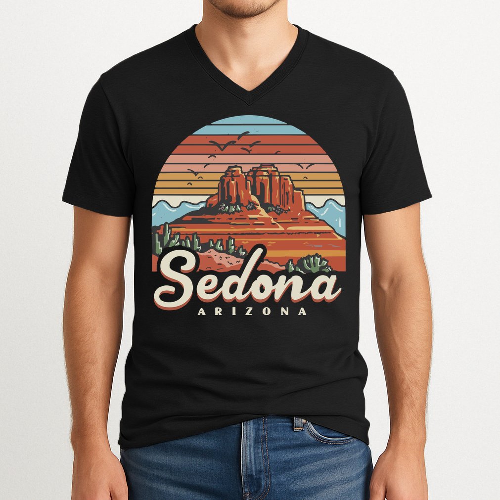 Sedona Arizona Desert V-Neck T-Shirt