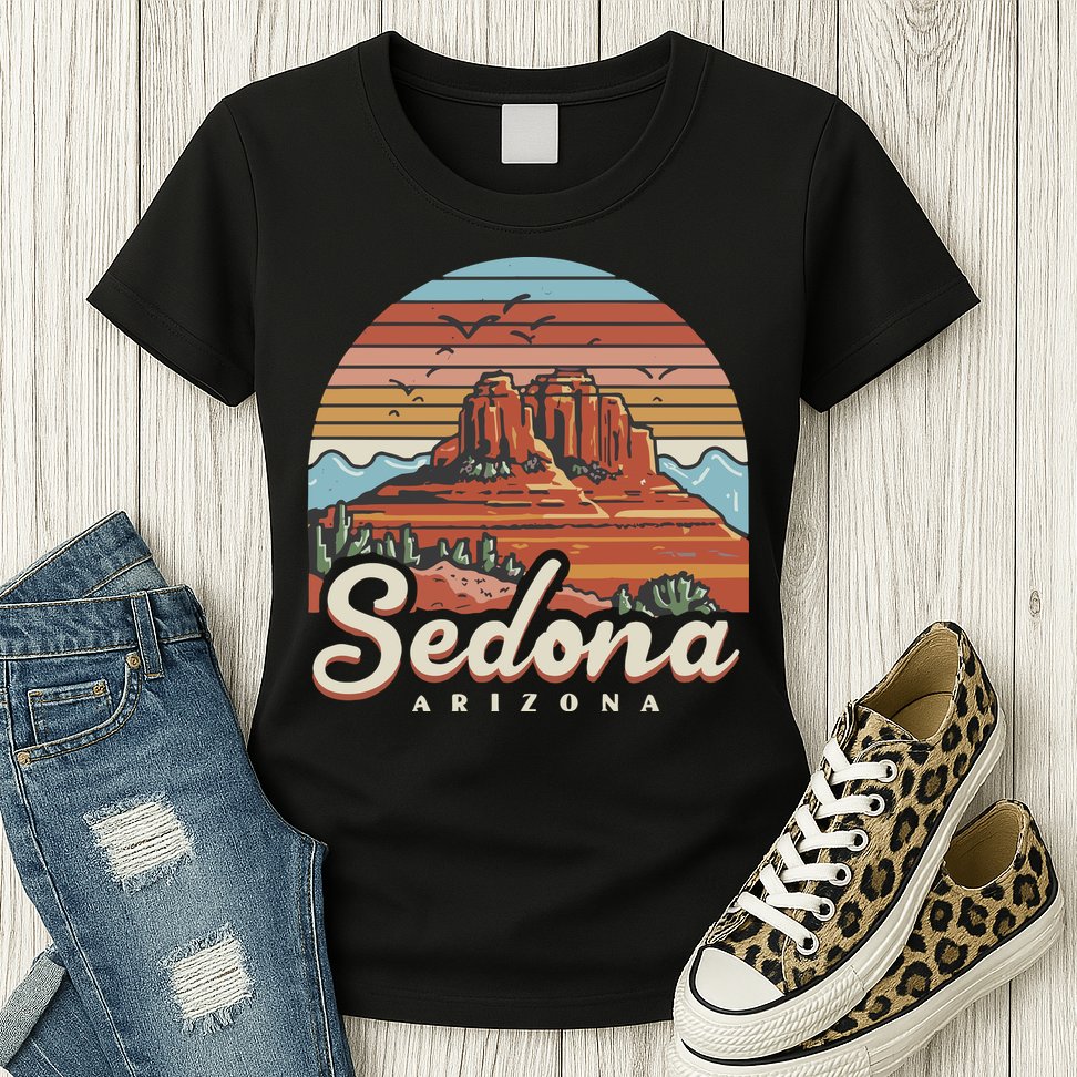 Sedona Arizona Desert Womens T-Shirt