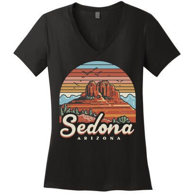 Sedona Arizona Desert Women's V-Neck T-Shirt