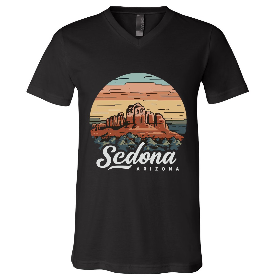 Sedona Arizona Desert V-Neck T-Shirt