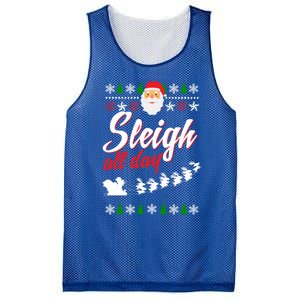 Sleigh All Day Sleigh All The Way Gift Mesh Reversible Basketball Jersey Tank