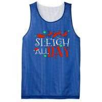 Sleigh All Day Funny Santa Sled Christmas Cute Gift Mesh Reversible Basketball Jersey Tank