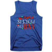 Sleigh All Day Funny Santa Sled Christmas Cute Gift Tank Top