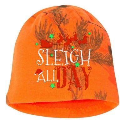 Sleigh All Day Funny Santa Sled Christmas Gift Kati - Camo Knit Beanie