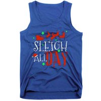 Sleigh All Day Funny Santa Sled Christmas Gift Tank Top