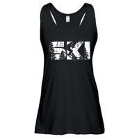 SKI Alpine Downhill Skiing Winter Sports Funny Skier Ladies Essential Flowy Tank