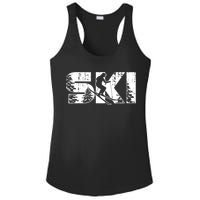 SKI Alpine Downhill Skiing Winter Sports Funny Skier Ladies PosiCharge Competitor Racerback Tank