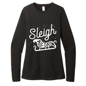 Sleigh All Day Funny Santa Christmas Reindeer Funny Gift Womens CVC Long Sleeve Shirt