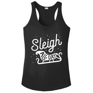 Sleigh All Day Funny Santa Christmas Reindeer Funny Gift Ladies PosiCharge Competitor Racerback Tank