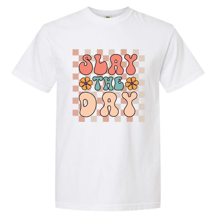 Slay All Day Gender Neutral Halloween Motivational Garment-Dyed Heavyweight T-Shirt