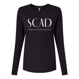 SCAD Art Deco Style College Long Sleeve Womens Cotton Relaxed Long Sleeve T-Shirt