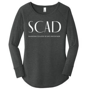 SCAD Art Deco Style College Long Sleeve Women's Perfect Tri Tunic Long Sleeve Shirt