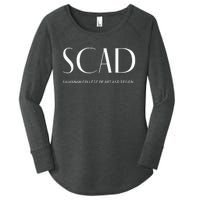 SCAD Art Deco Style College Long Sleeve Women's Perfect Tri Tunic Long Sleeve Shirt