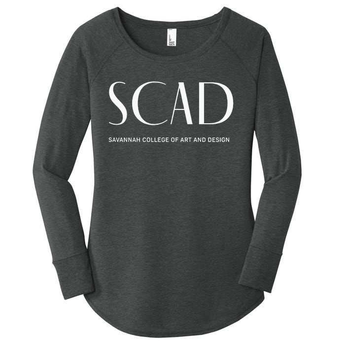 SCAD Art Deco Style College Long Sleeve Women's Perfect Tri Tunic Long Sleeve Shirt