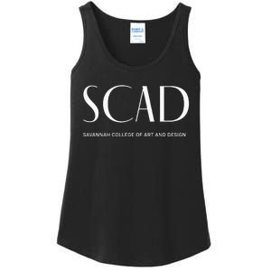 SCAD Art Deco Style College Long Sleeve Ladies Essential Tank