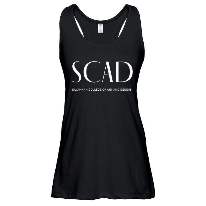 SCAD Art Deco Style College Long Sleeve Ladies Essential Flowy Tank