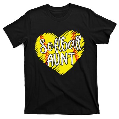 Softball Aunt designs For Baller Aunt Mother's Day T-Shirt