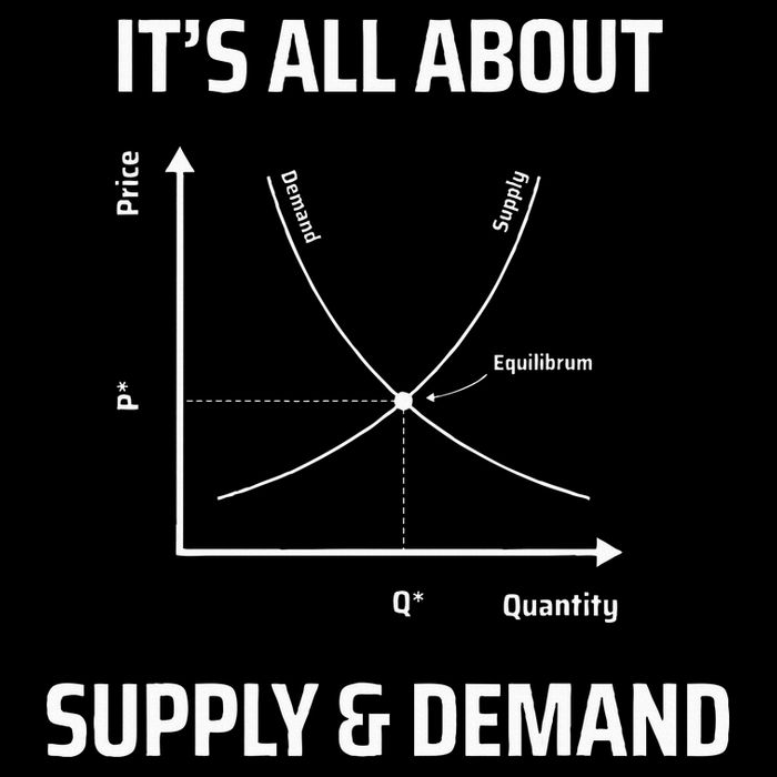 Supply And Demand Funny Economics Teacher & Economist Baby Bodysuit