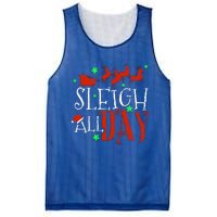 Sleigh All Day Funny Santa Sled Christmas Cute Gift Mesh Reversible Basketball Jersey Tank