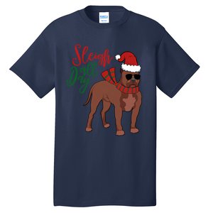 Sleigh All Day Pitbull Dog Christmas Tall T-Shirt