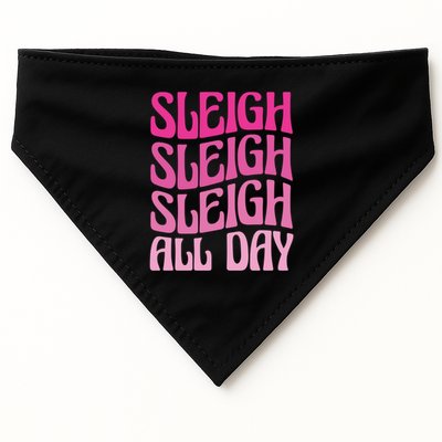 Sleigh All Day Embrace Winter Christmas Cheer Gift USA-Made Doggie Bandana