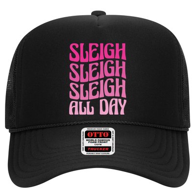 Sleigh All Day Embrace Winter Christmas Cheer Gift Trucker Hat