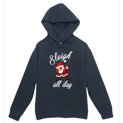 Sleigh All Day Dabbing Santa Funny Christmas Cool Gift Cute Gift Urban Pullover Hoodie