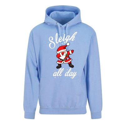 Sleigh All Day Dabbing Santa Funny Christmas Cool Gift Cute Gift Unisex Surf Hoodie