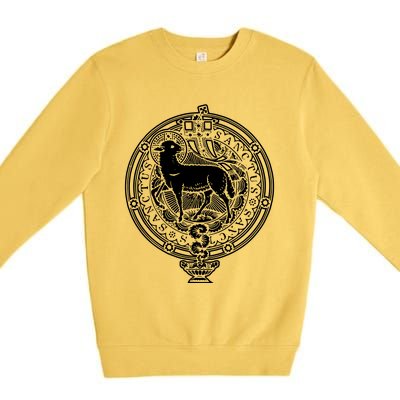 Sanctus Agnus Dei Lamb God Catholic Traditional Latin Mass Premium Crewneck Sweatshirt