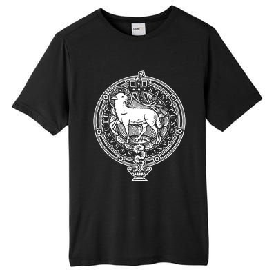 Sanctus Agnus Dei Lamb God Catholic Traditional Latin Mass Tall Fusion ChromaSoft Performance T-Shirt