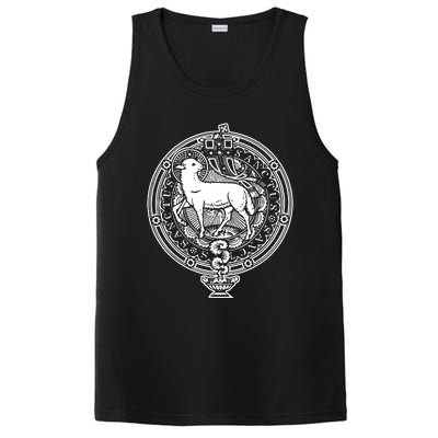 Sanctus Agnus Dei Lamb God Catholic Traditional Latin Mass PosiCharge Competitor Tank