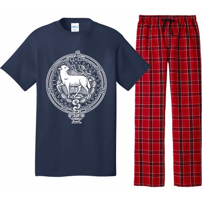 Sanctus Agnus Dei Lamb God Catholic Traditional Latin Mass Pajama Set